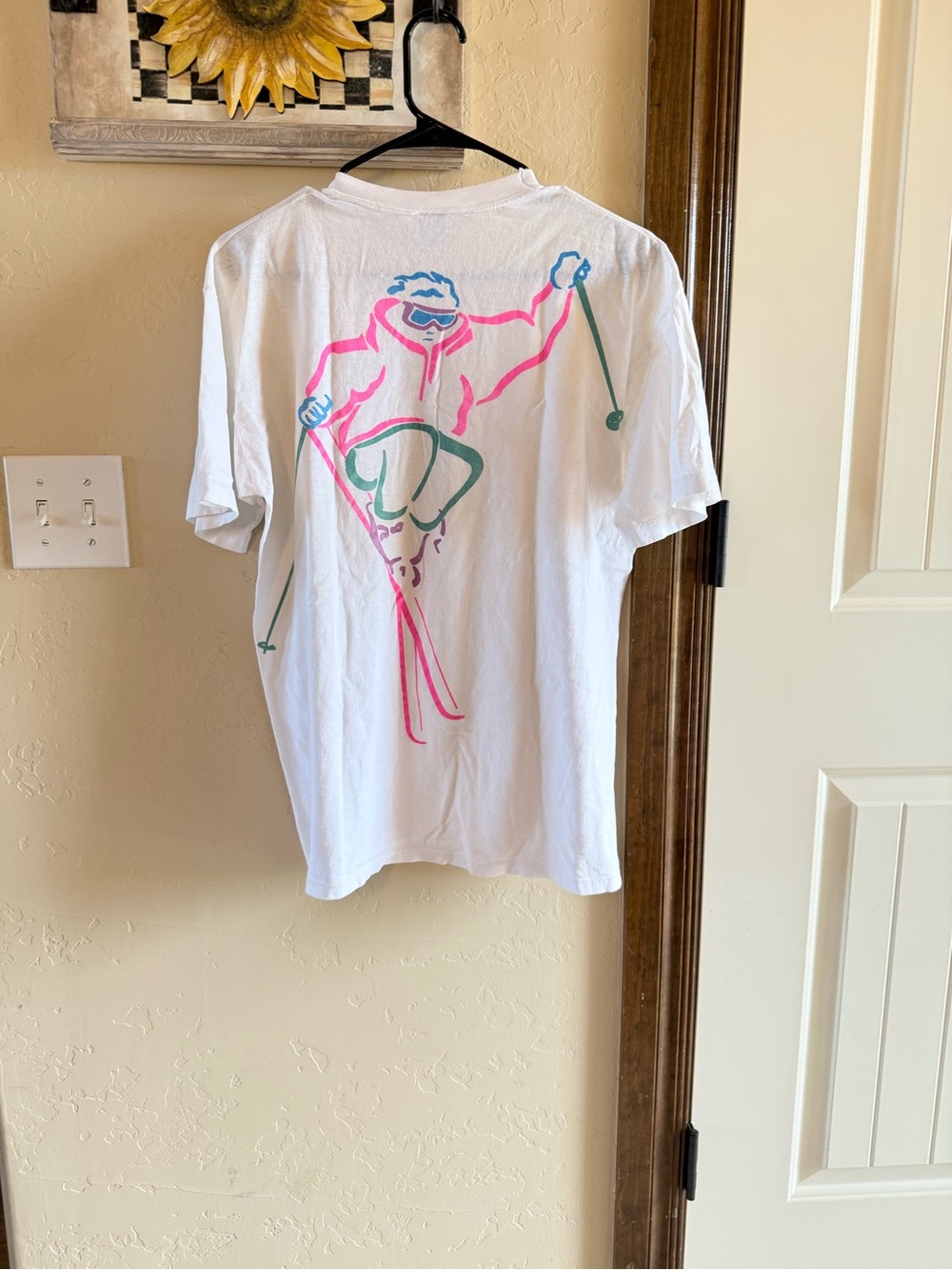 Vintage jerzees graphic tee size large ski Taos full art back